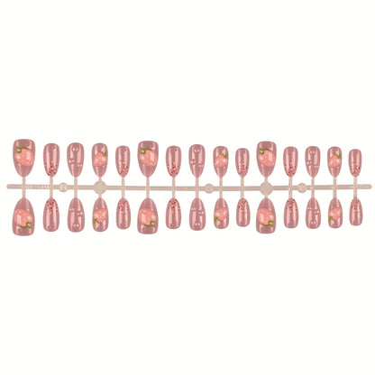 Blumeninspiriertes Press-On Nagelset