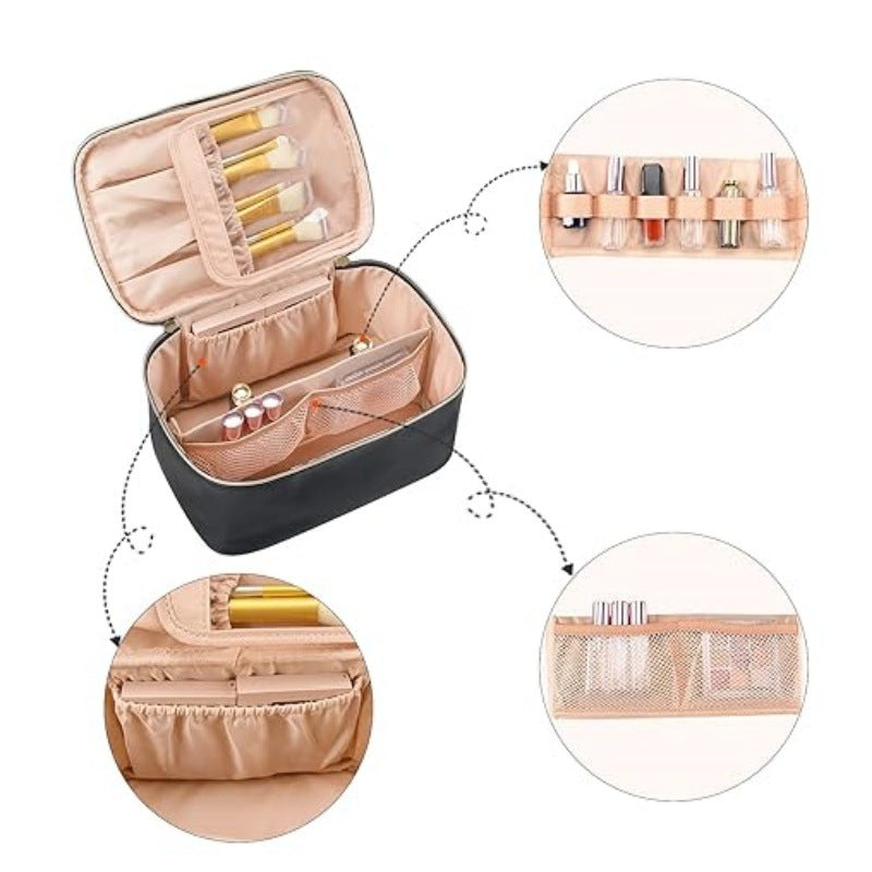 Kosmetik-Organizer-Tasche mit Strukturiertem Design und Vielseitigen Fächern Brehn