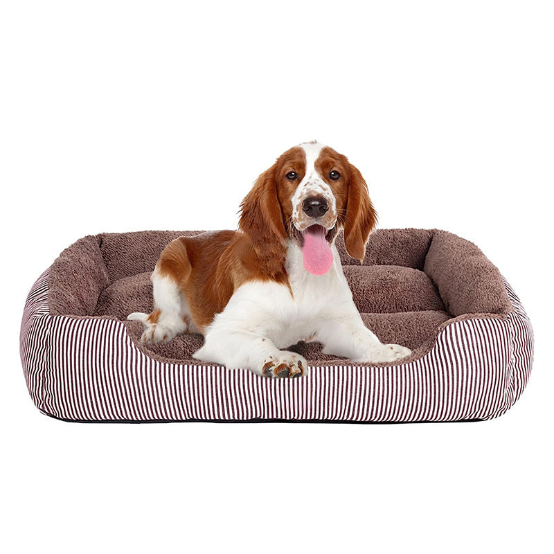 Orthopädisches Weiches Gestreiftes Hundebett