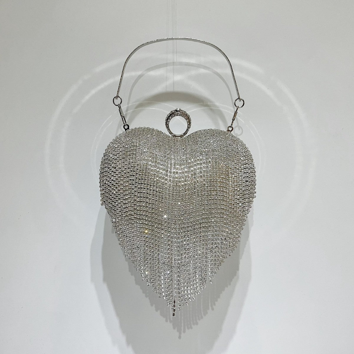 Herzförmige Strass Abendhandtasche