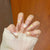 Florale Blüten Künstlerische Press-On-Nagelset Brehn