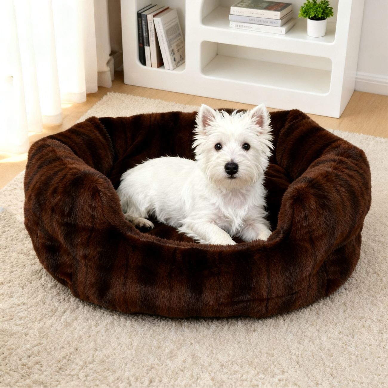 Luxuriöses Plüsch-Hundebett