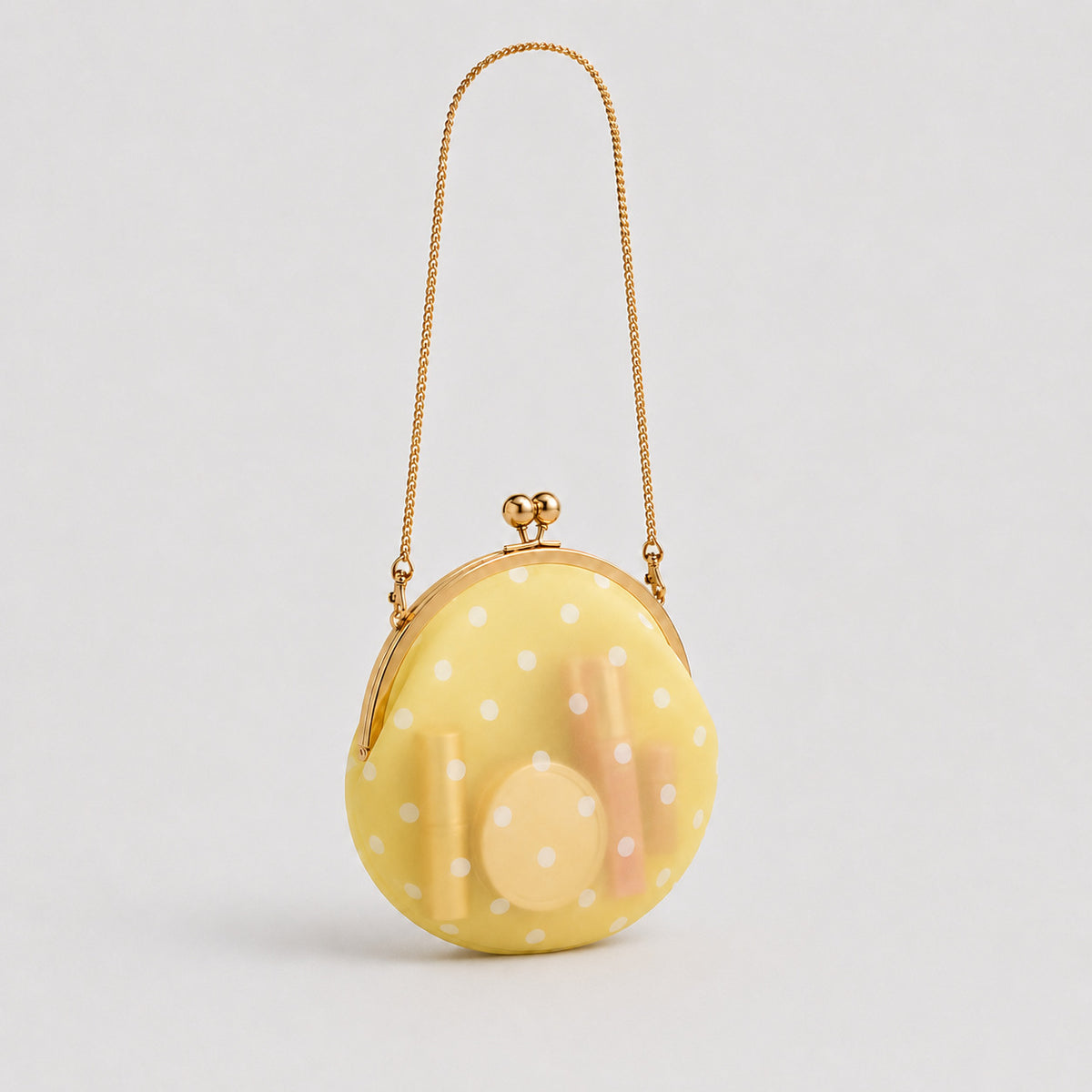 Elegante gepunktete Clutch-Handtasche