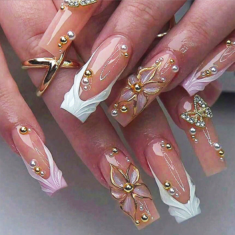 Luxuriöse dekorative Press-On-Nagelspitzen Brehn