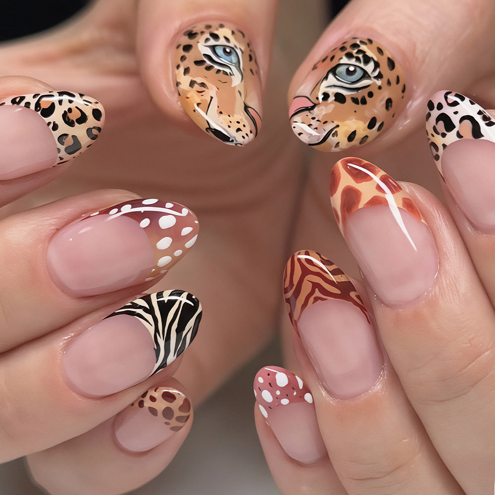 Safari Tier Thema Nagelkunst Set Brehn
