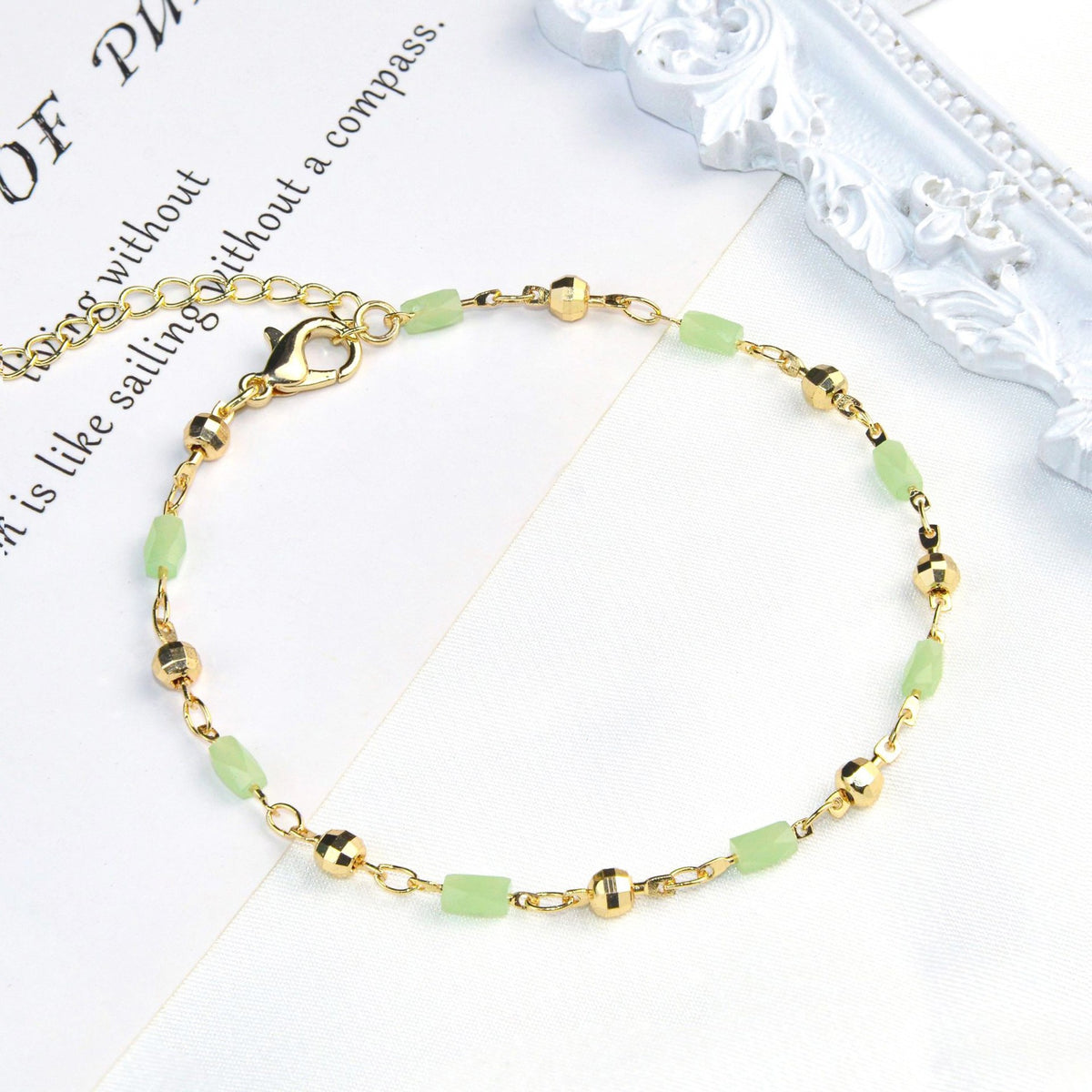 Beaded Charm Fußkette Brehn