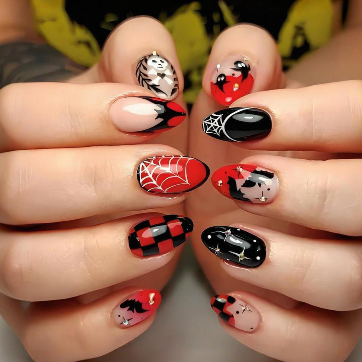 Halloween Kunstnagelset für kreative Nagelgestaltung Brehn