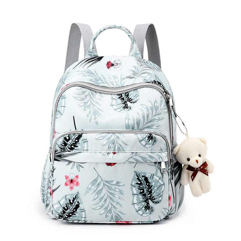 Rucksack mit Botanischem Druck und Multifunktionalen Fächern Brehn