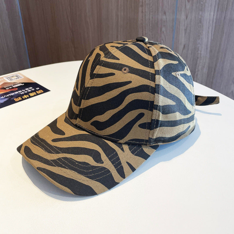 Damen Trendy Tierdruck Verstellbare Baseballmütze Brehn