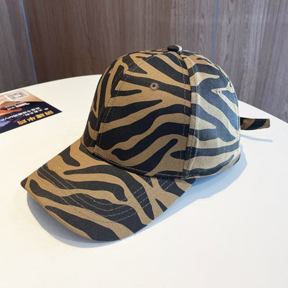 Damen Trendy Tierdruck Verstellbare Baseballmütze Brehn