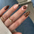 Künstlerisches Stiletto Press-On Nagelset Brehn