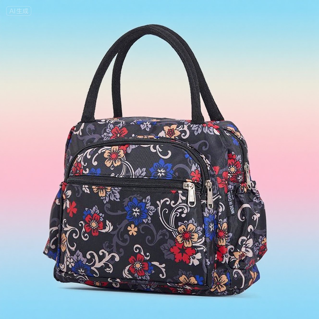Katze Druck Isolierte Lunch Tasche Brehn