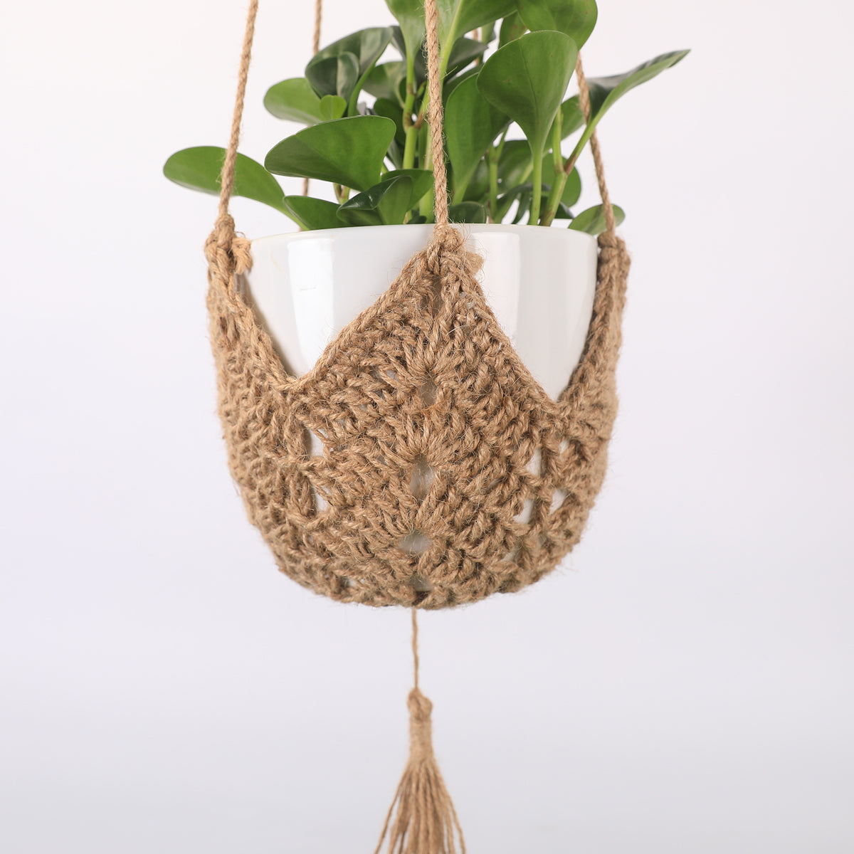 Stylischer Macramé Pflanzenhänger
