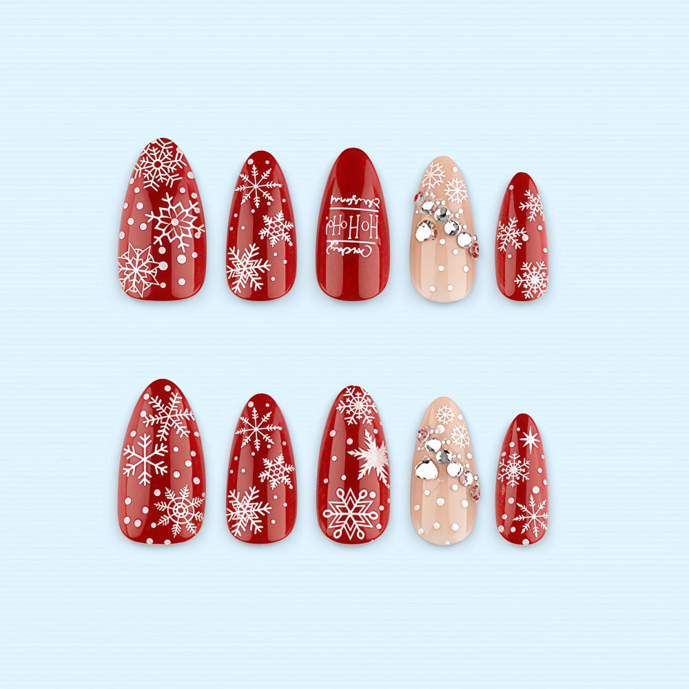 Kunstnägel im festlichen Weihnachtsdesign Brehn