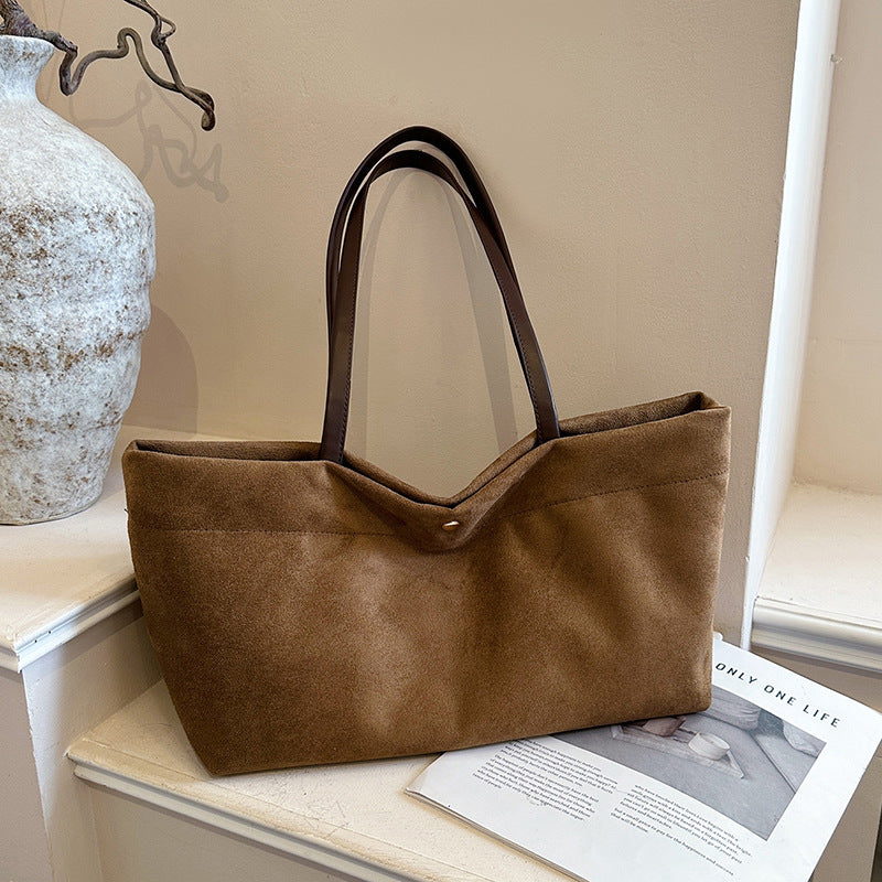 Wildleder Strukturierte Tote Tasche
