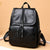 Chic Strukturierte Leder Rucksack Brehn
