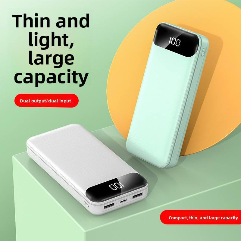 Ultra-Schlanke Powerbank mit Lcd-Display und Schnellladefunktion Brehn