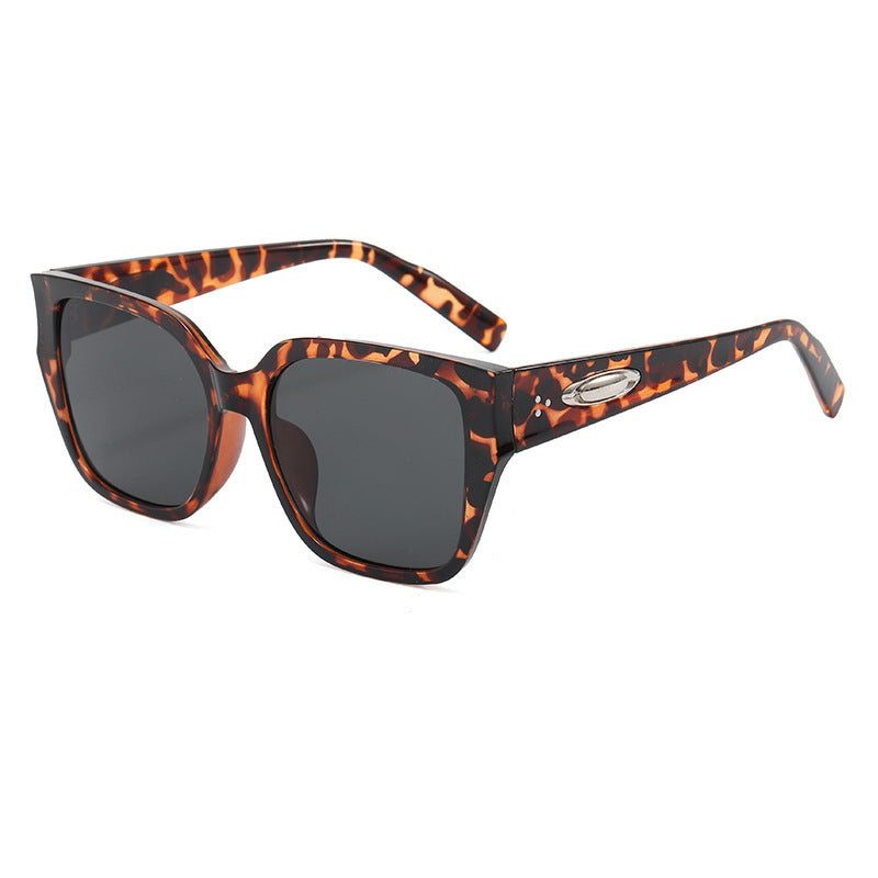 Damen Sonnenbrille im modernen quadratischen Design mit klaren Gläsern Brehn