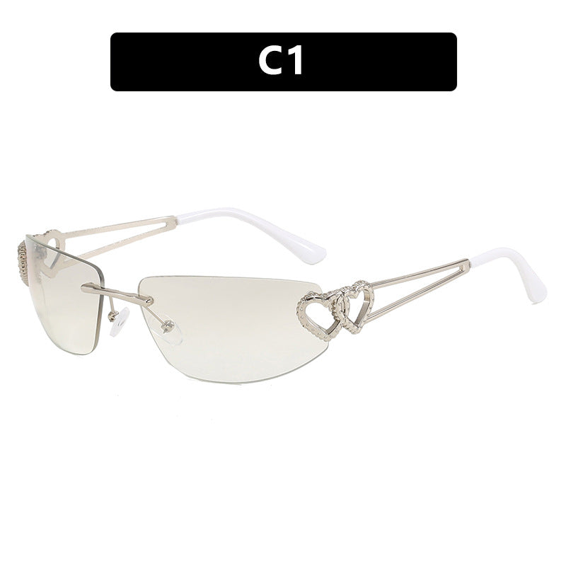 Damen Cat-Eye Sonnenbrille mit einzigartigem Herz-Design und schützendem UV-Filter Brehn