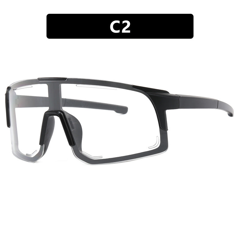 Damen sportliche Sonnenbrille mit integriertem UV-Schutz und großem Sichtfeld Brehn