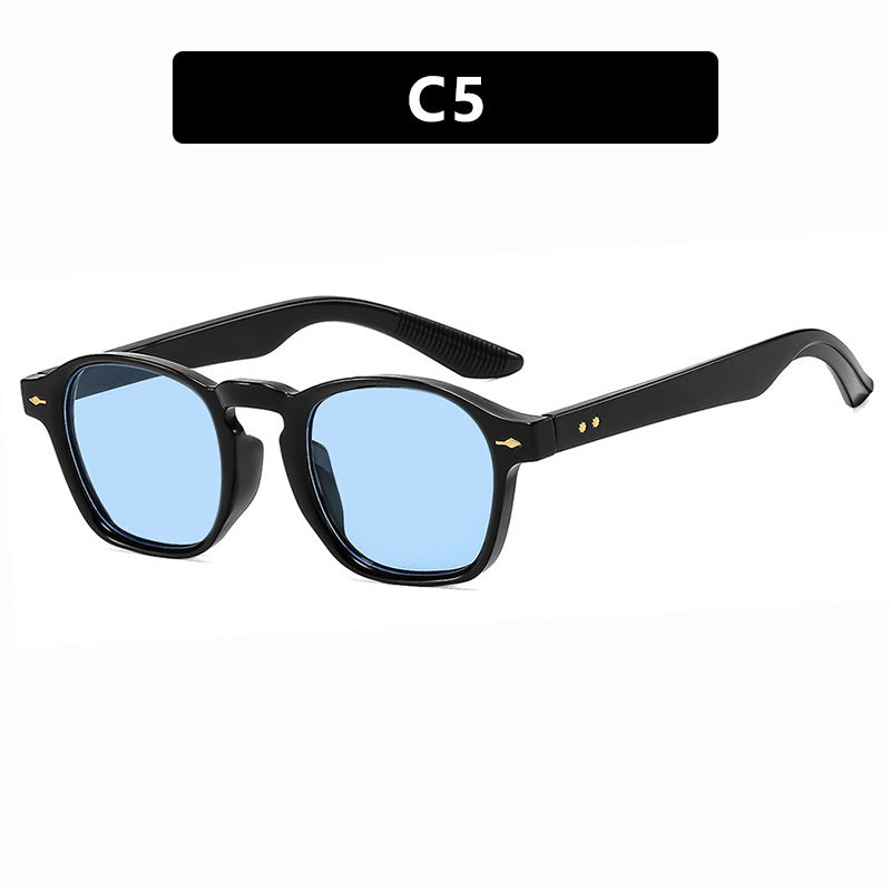 Damen modische rechteckige Brille mit transparentem Rahmen Brehn