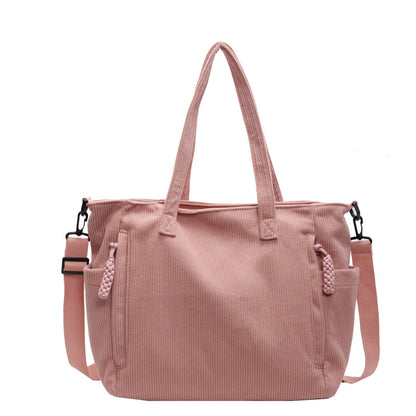 Multi-Pocket Canvas Tote Bag Brehn
