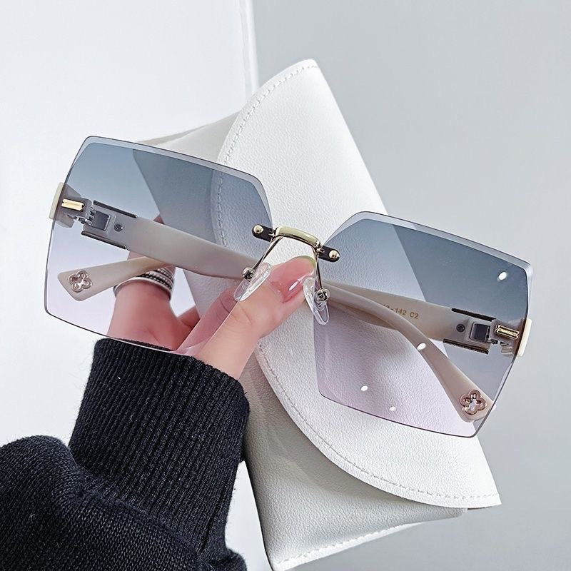 Übergröße Geometrische Schild Sonnenbrille Brehn