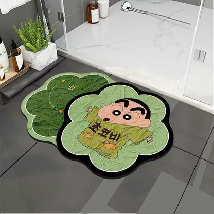 Cartoon-Thema Plush-Badmatte