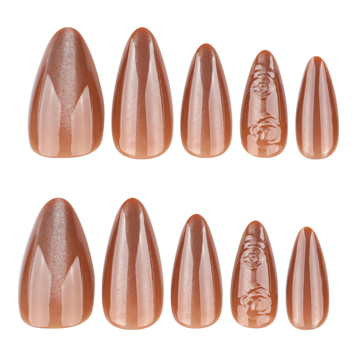 Kunstvolle Rosen-Nagelkunst mit Glanz Brehn