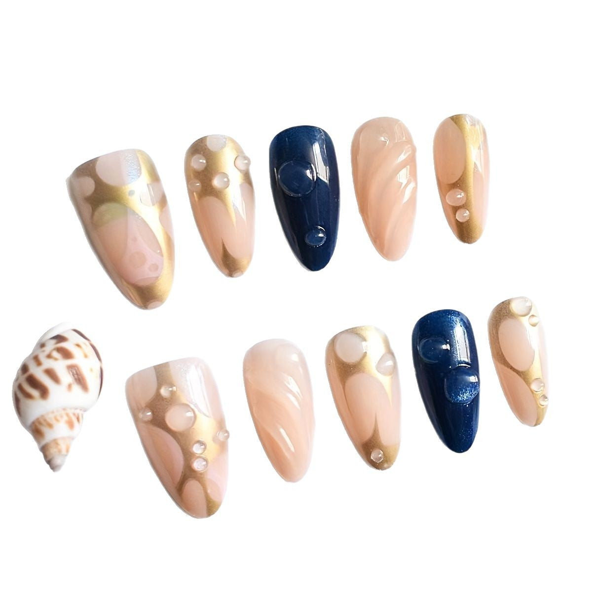 Romantische Blumen temas Press-On Nagelkunst Brehn
