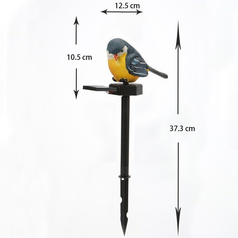 Realistischer Solar-Vogel-Gartenstecker Mit Bewegungssensor Und Wetterfestem Design Brehn