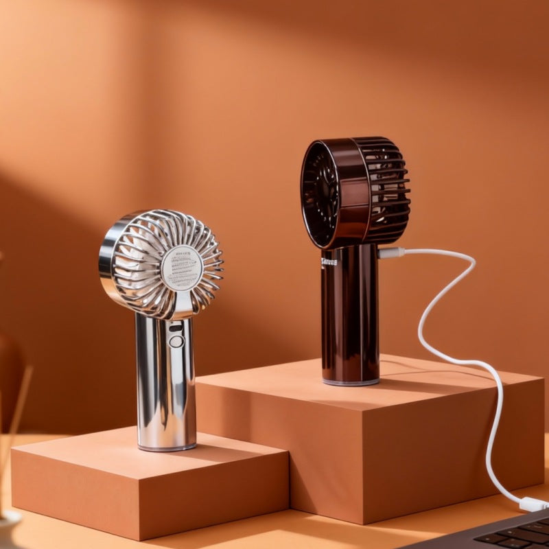 Damen tragbarer Sprühventilator mit USB-Anschluss und ergonomischem Griff Brehn