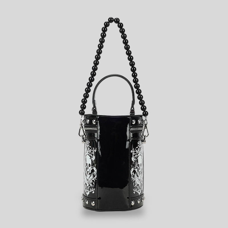 Statement Skull Print Handtasche