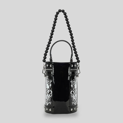 Statement Skull Print Handtasche