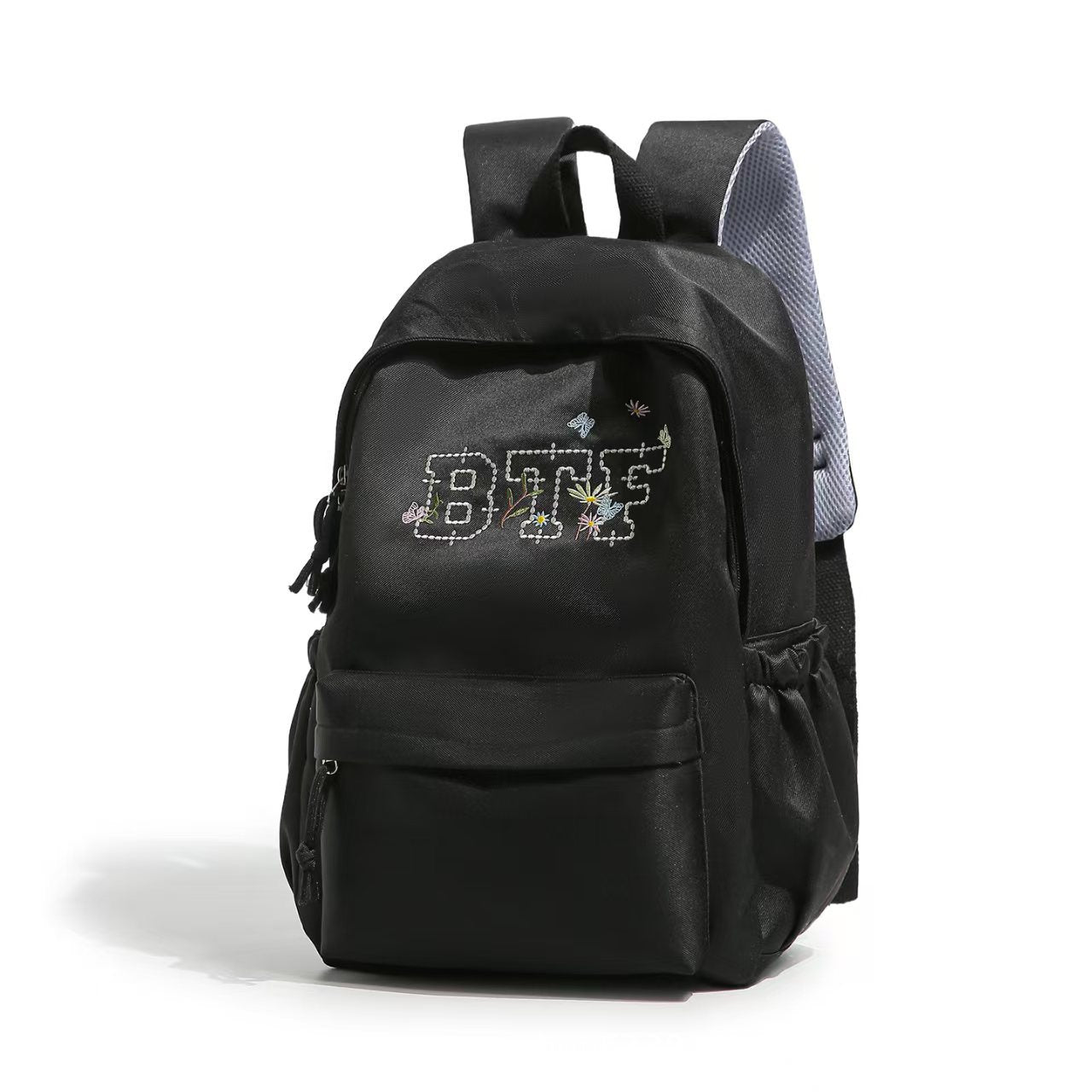 Bestickter Blumenmuster-Rucksack Brehn
