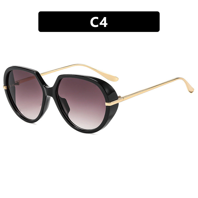 Damen Cat-Eye Sonnenbrille mit blendfreiem UV-Schutz und luxuriösem Metallrahmen Brehn