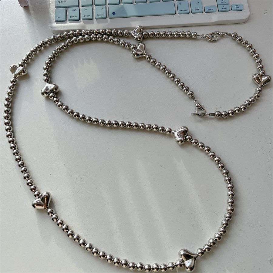 Stylische Herz-Akzent Perlen-Brillenband Brehn