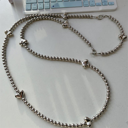 Stylische Herz-Akzent Perlen-Brillenband Brehn