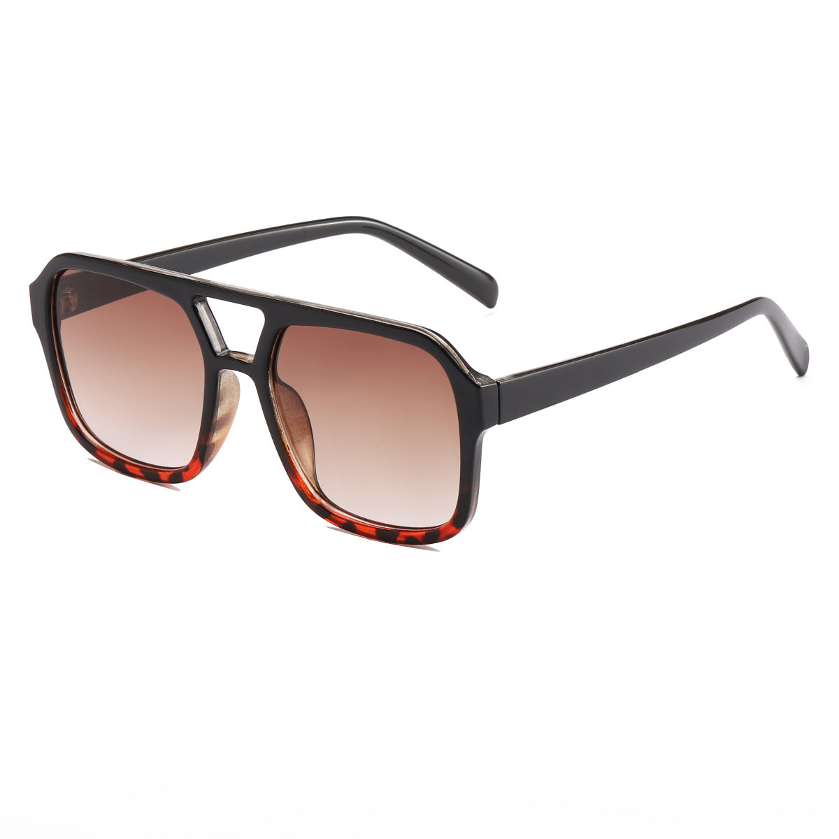 Damen elegante quadratische Sonnenbrille mit stilvollem Muster Brehn