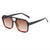Damen elegante quadratische Sonnenbrille mit stilvollem Muster Brehn