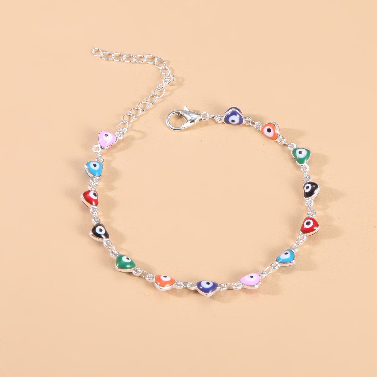 Farbige Böse-Augen-Charms-Anklet Brehn