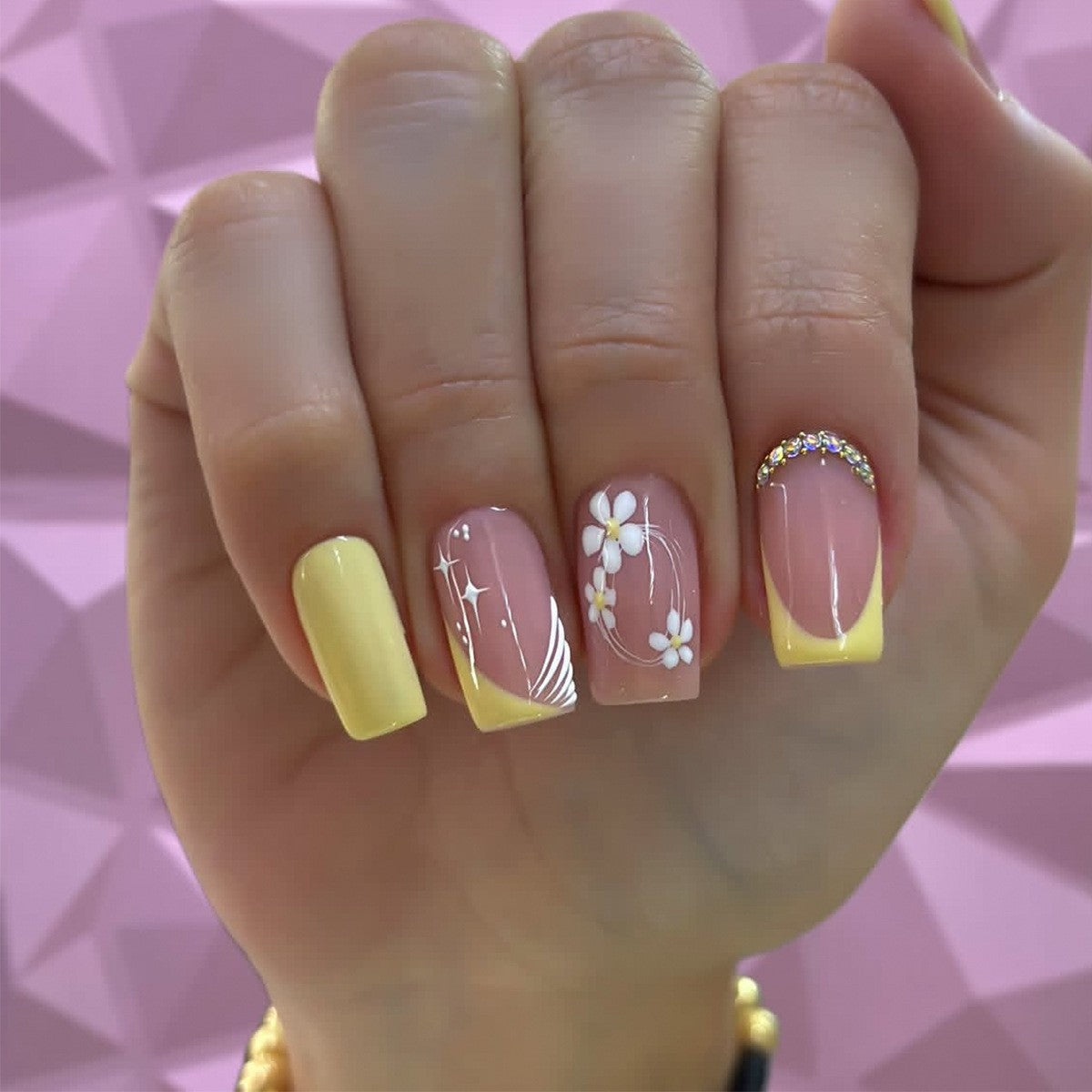 Künstlerisches Florales Gel-Nagelkunstset Brehn