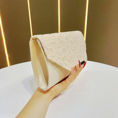Elegante Florale Spitze Abend Clutch