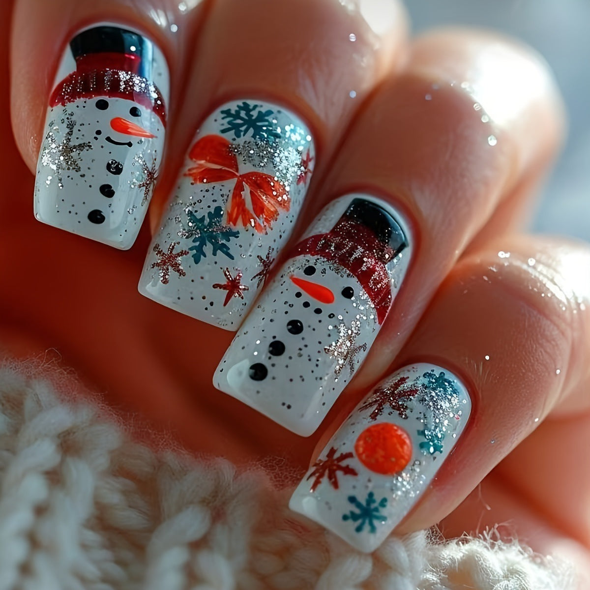 Winterliche Nagelkunst Brehn