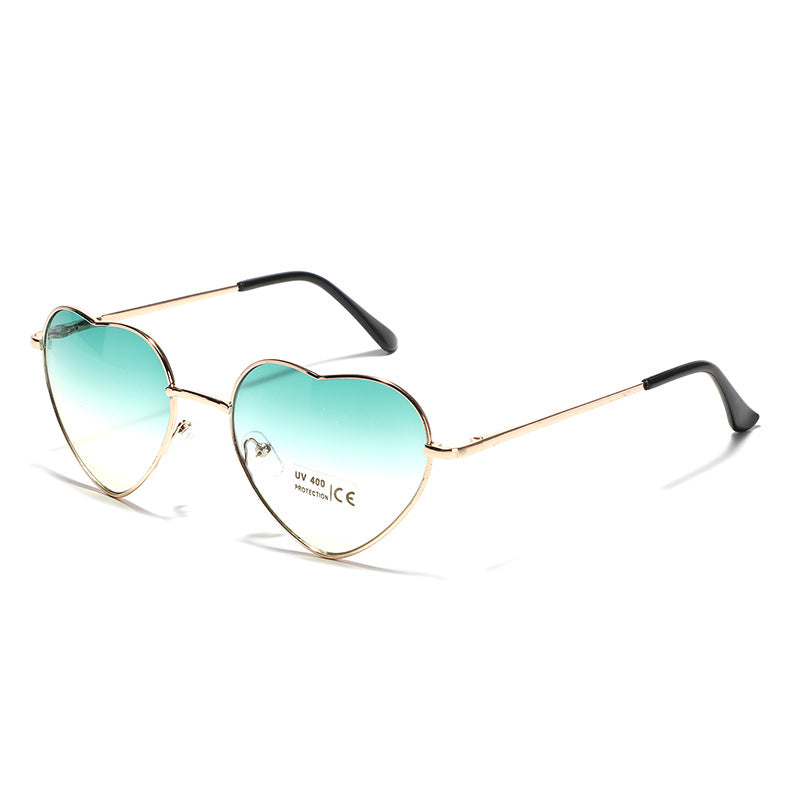 Damen Herzförmige Sonnenbrille mit UV-Schutz und filigranem Rahmen Brehn