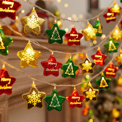 Festliche Lichterkette mit Weihnachtskugeln Brehn