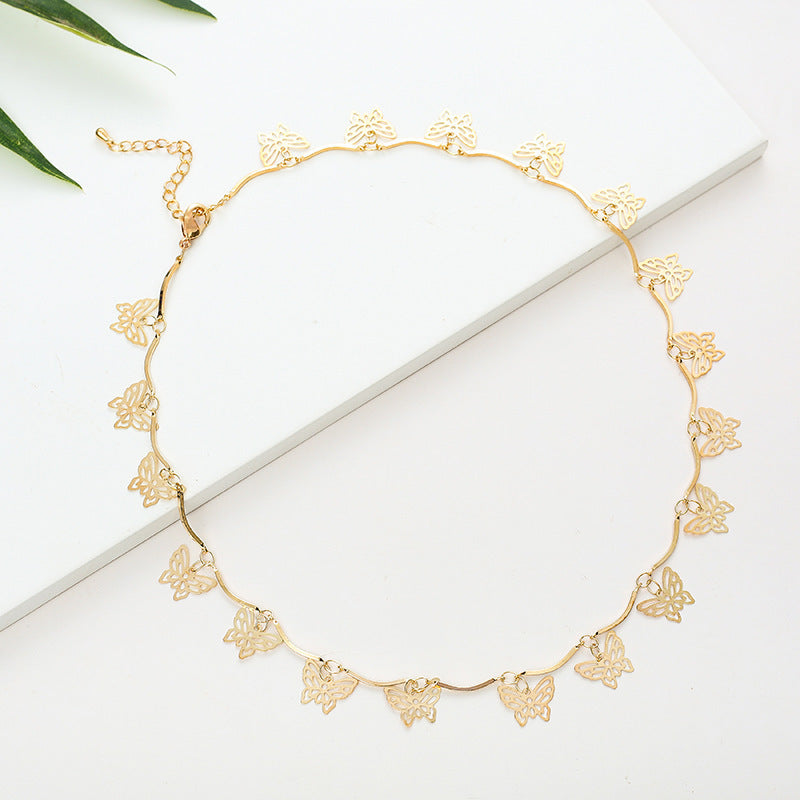 Schmetterlingsdesign Choker-Halskette Brehn