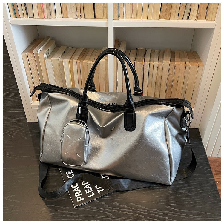 Luxuriöse Leder-Wochenend-Reise-Duffle-Bag Brehn