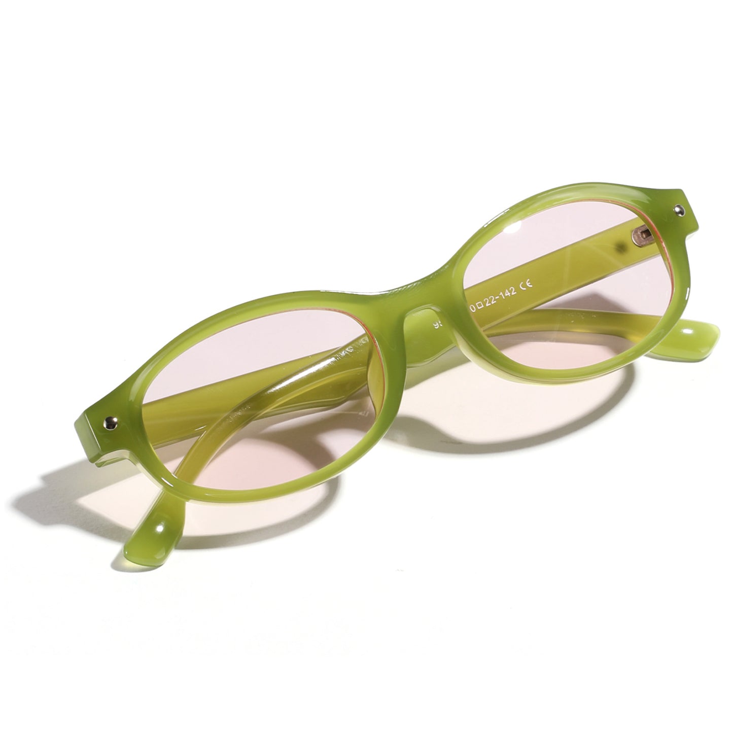 Damen modische Sonnenbrille mit geschwungenem Design und UV-Schutz Brehn