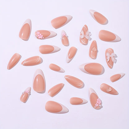 Kunstnagelset mit zartem Blumendesign Brehn
